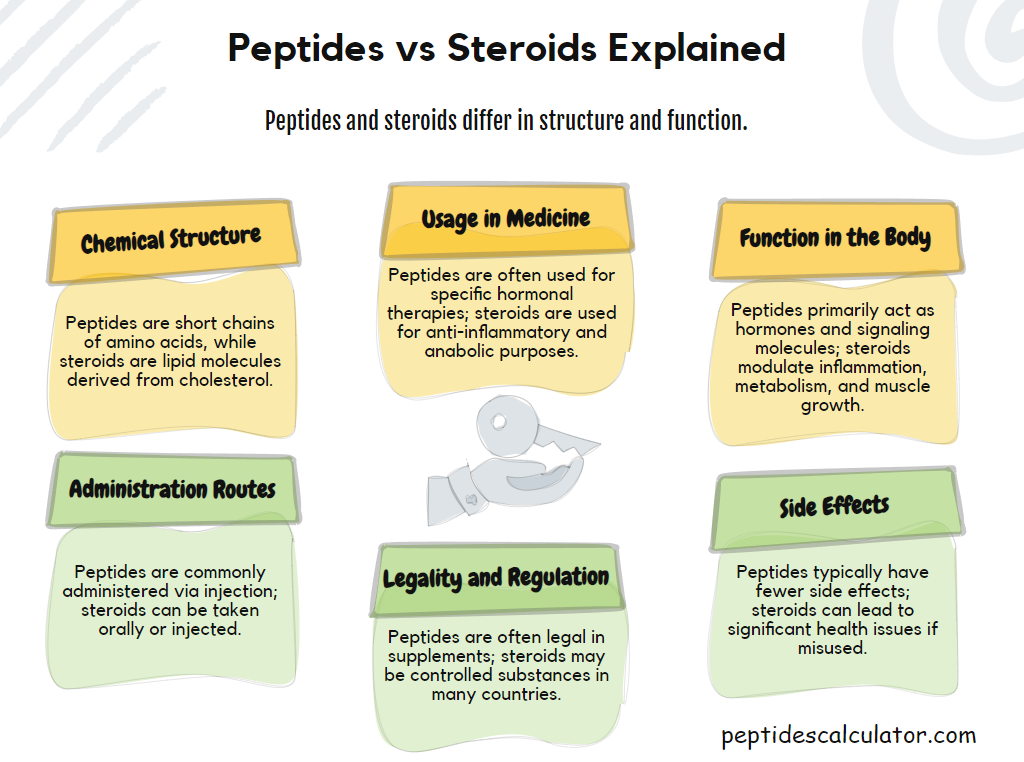 What Is the Difference Between Peptides and Steroids